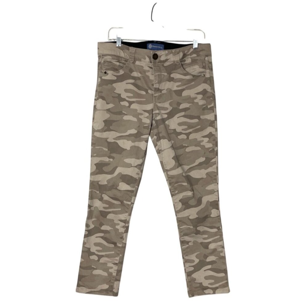 Democracy Women's Camo "Ab"solution Ankle Pants Size 12 Cotton Blend Stretch